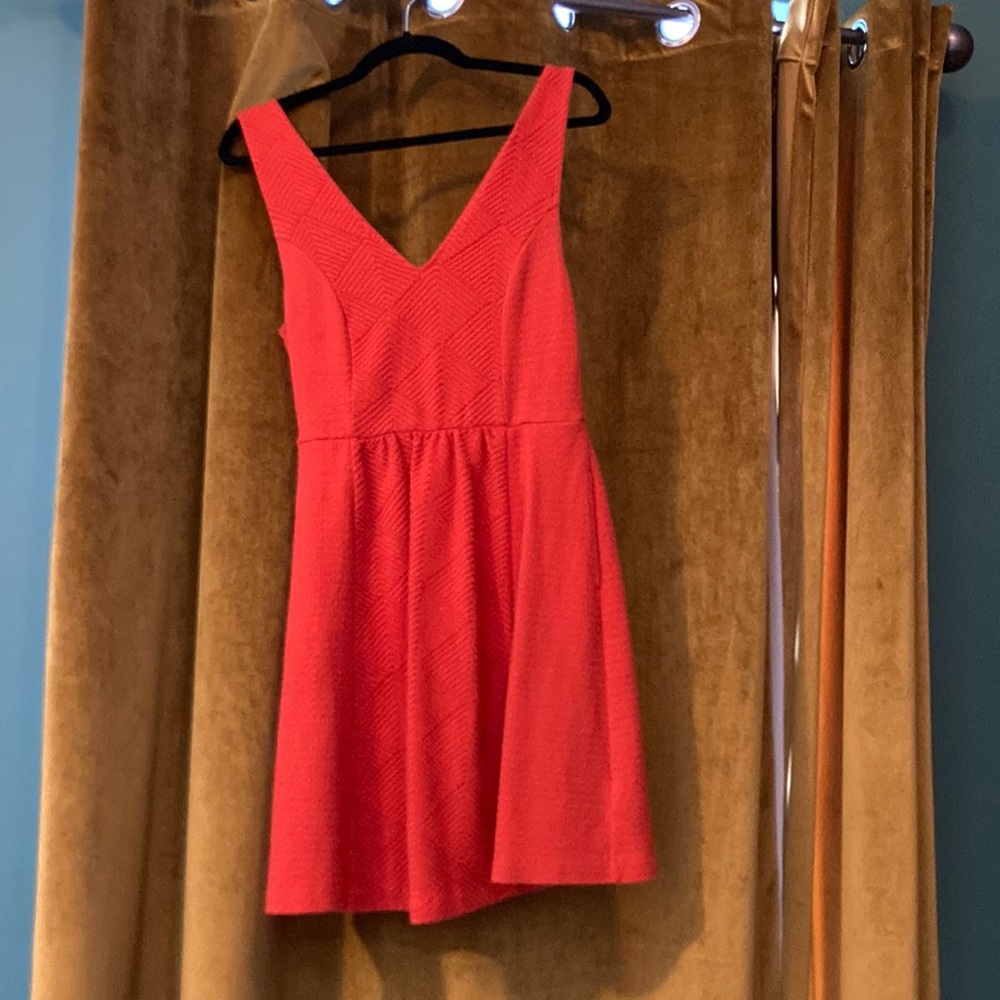 Maeve orange fit and flare